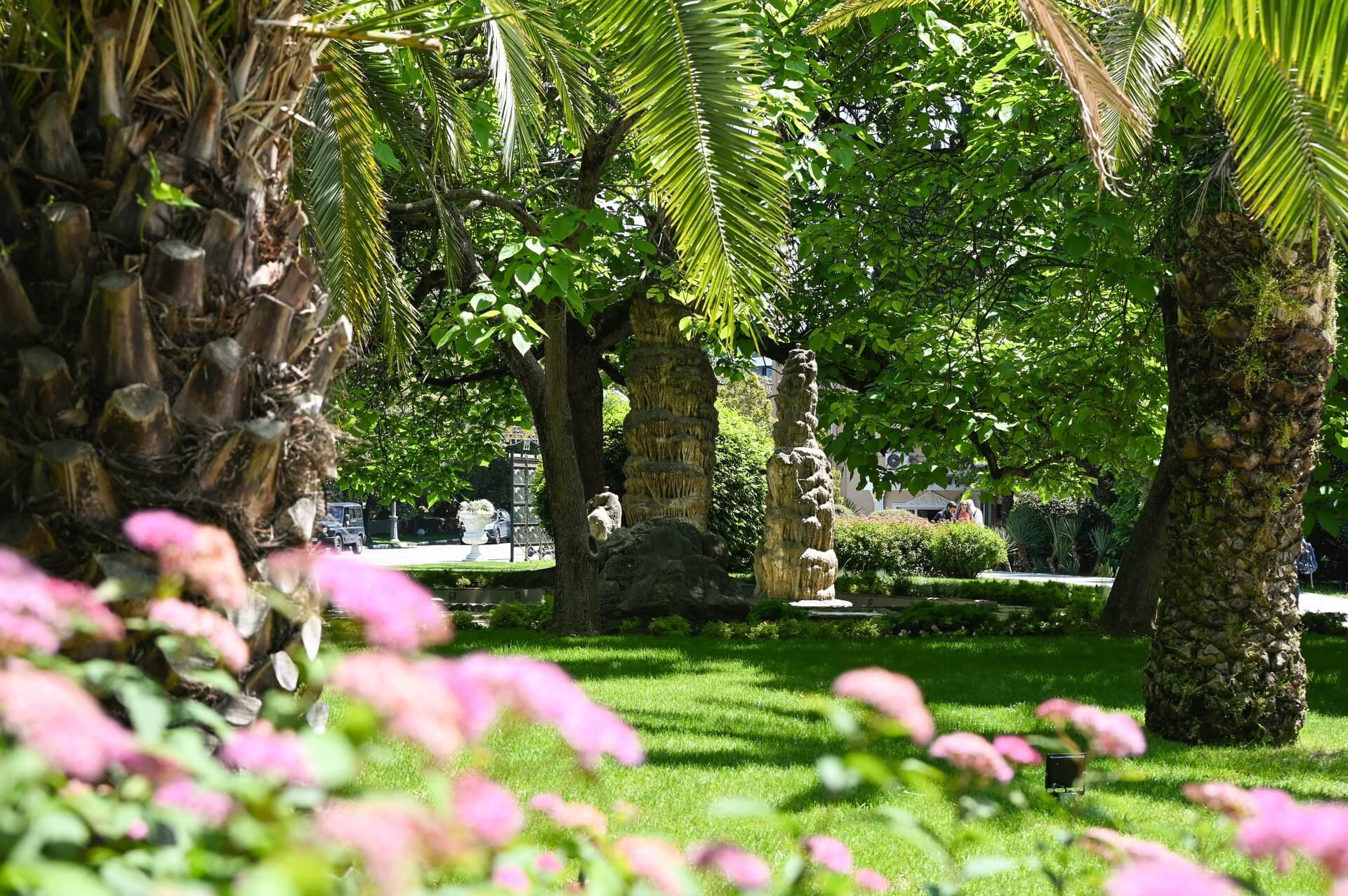 На фото пейзаж Сочи